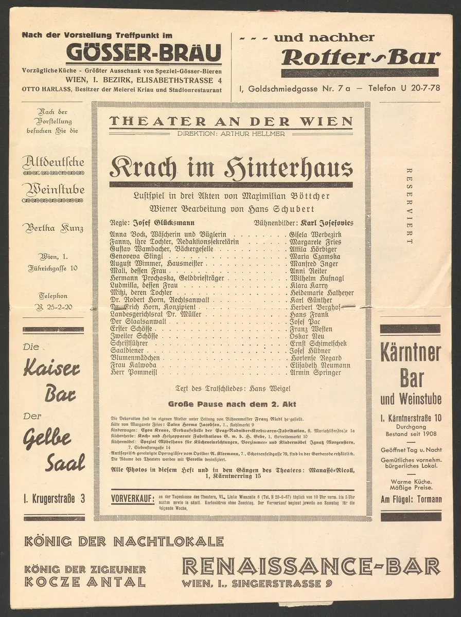 Krach im Hinterhaus