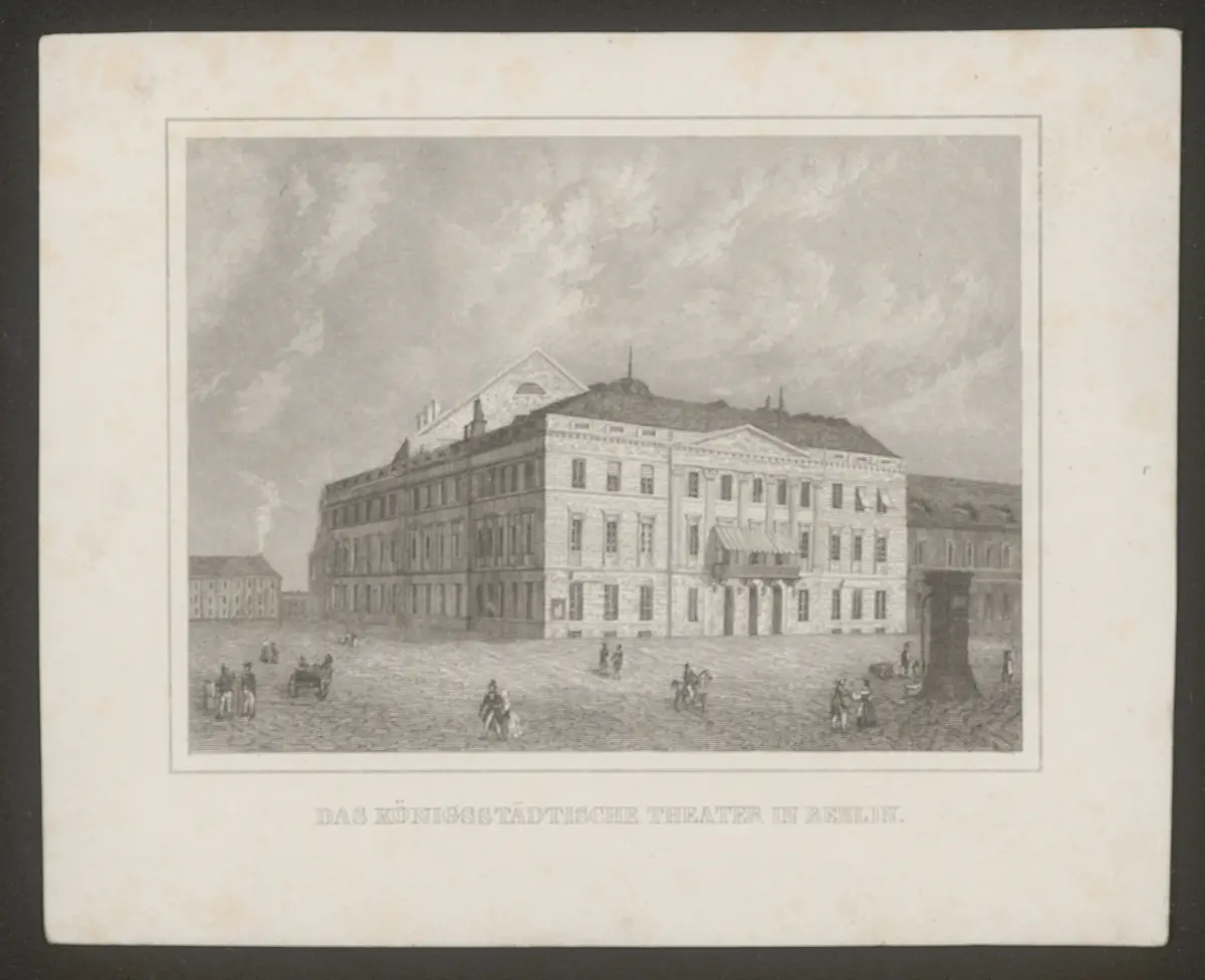 Berlin, Königsstädter Theater, Alternativtitel: Berlin, Königsstädtisches Theater, Titel in Vorlageform: Das Königsstädtische Theater in Berlin