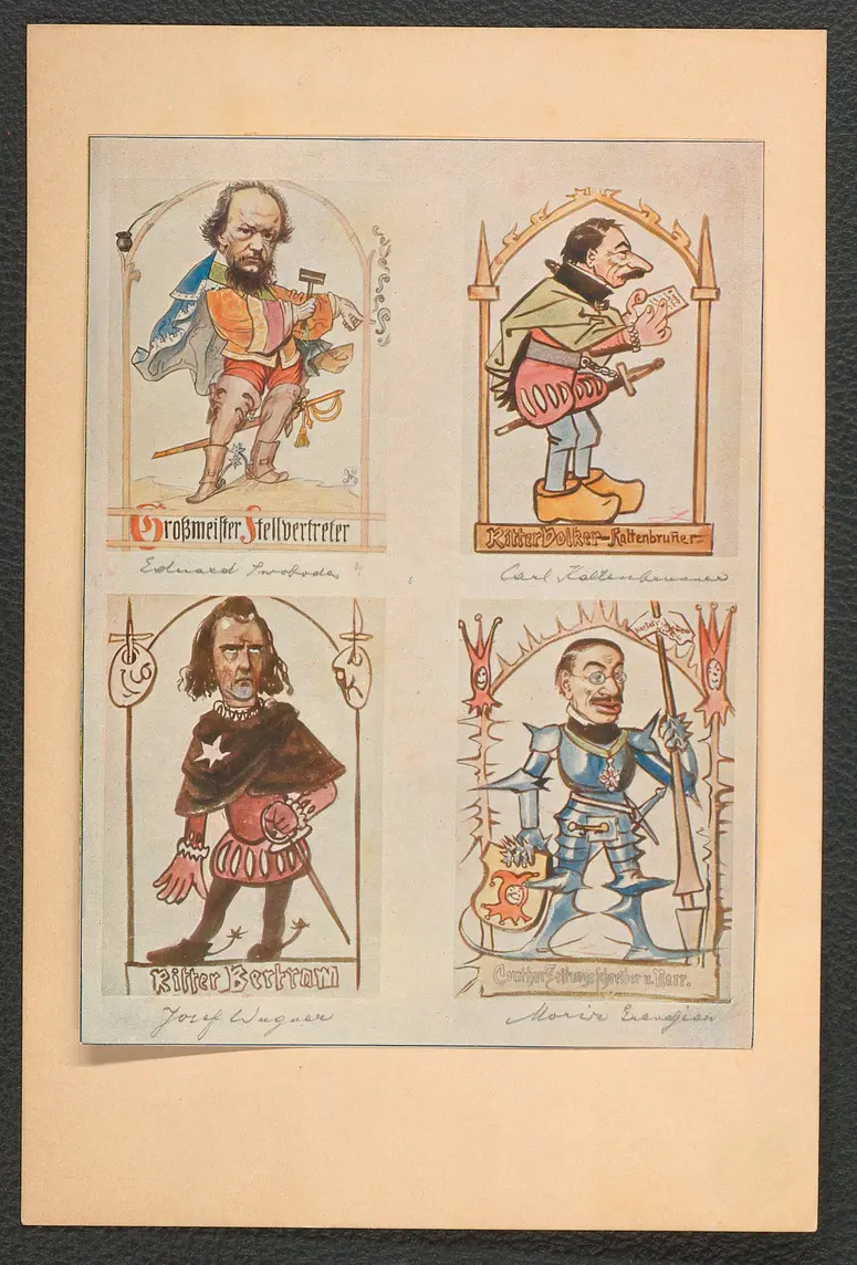 Großmeister Stellvertreter / Ritter Volker-Kaltenbrunner / Ritter Bertram / Comthur Zeitungsschreiber und Narr