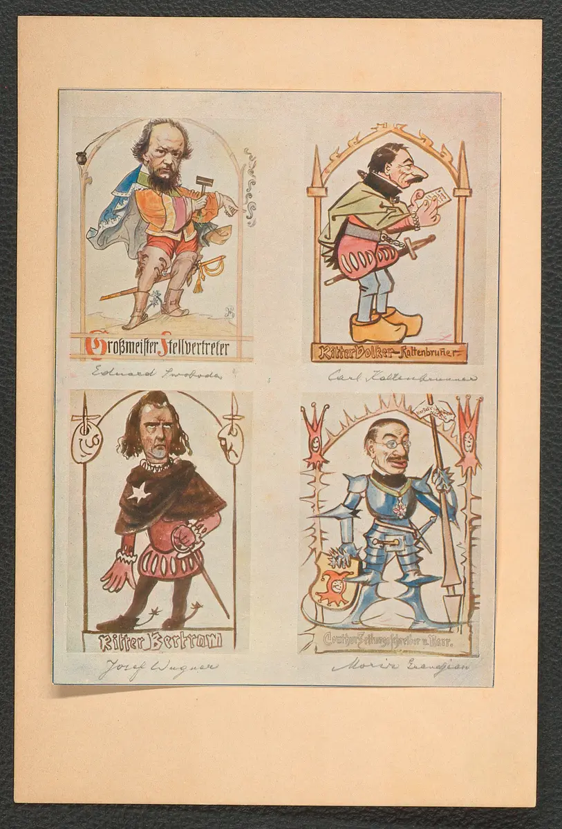 Großmeister Stellvertreter / Ritter Volker-Kaltenbrunner / Ritter Bertram / Comthur Zeitungsschreiber und Narr