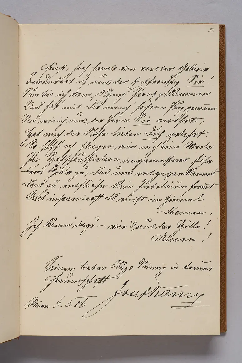 Stammbuch Hugo Thimigs