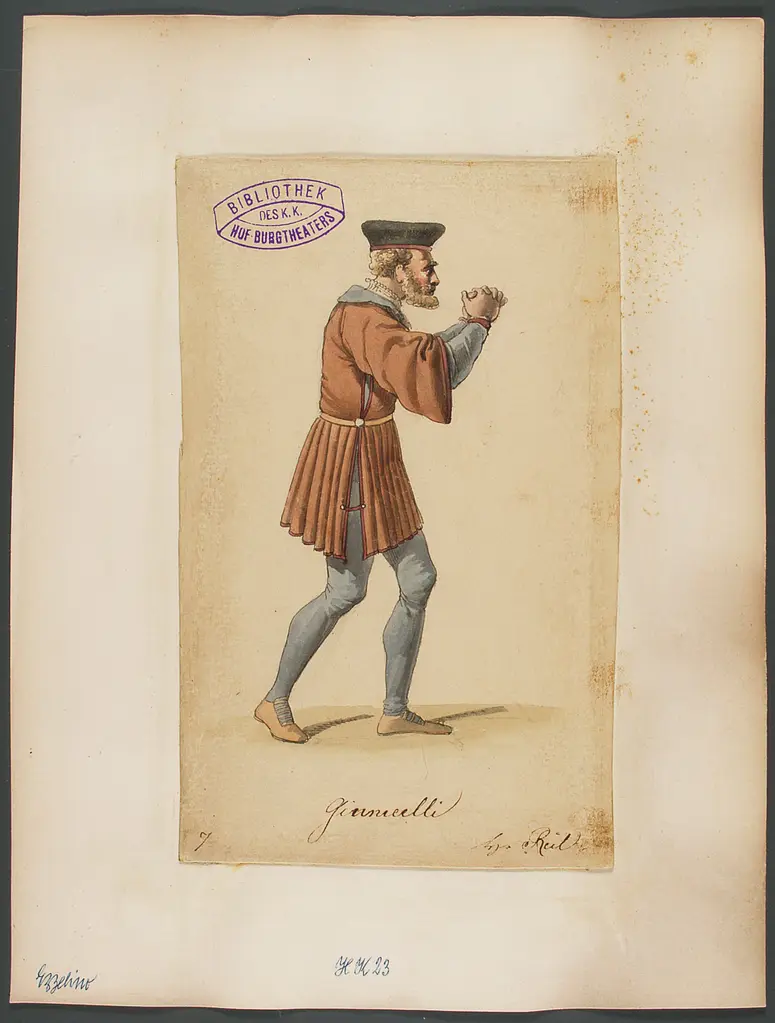 Ezzelino, Tyrann von Padua, Originaltitel: Ezzelino, Tyran til Padua, Titel der Serie: Figurinen des k.k. Hof-Burgtheaters