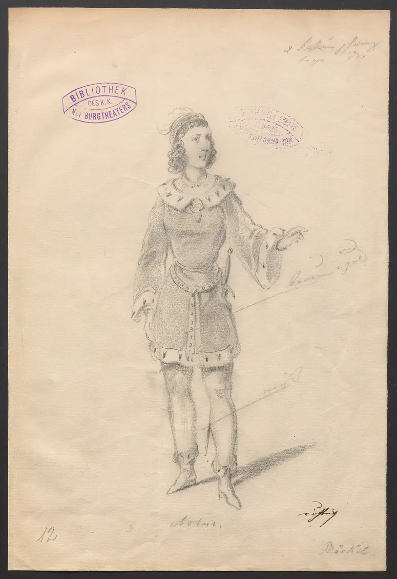 König Johann, Originaltitel: King John, Titel der Serie: Figurinen des k.k. Hof-Burgtheaters
