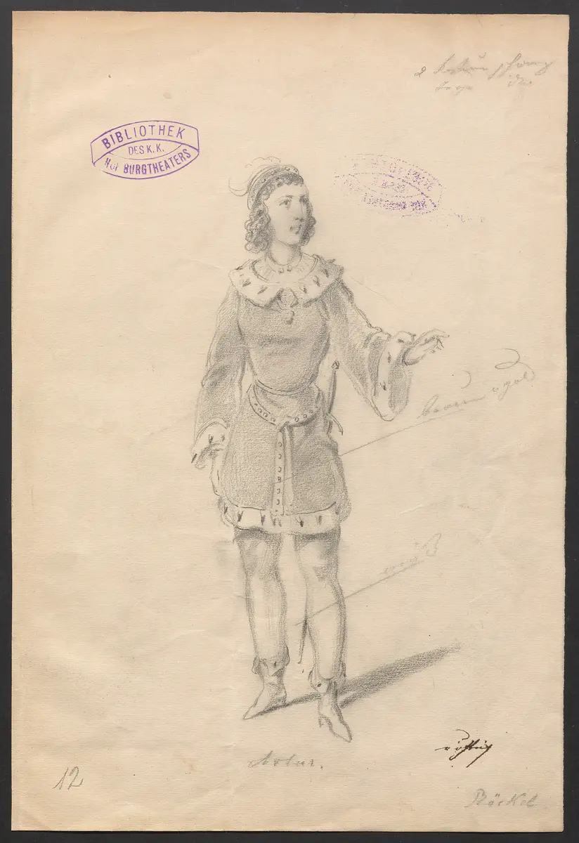König Johann, Originaltitel: King John, Titel der Serie: Figurinen des k.k. Hof-Burgtheaters