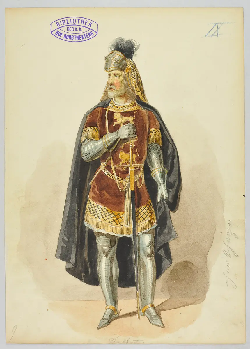 Die Jungfrau von Orleans, Titel der Serie: Figurinen des k.k. Hof-Burgtheaters
