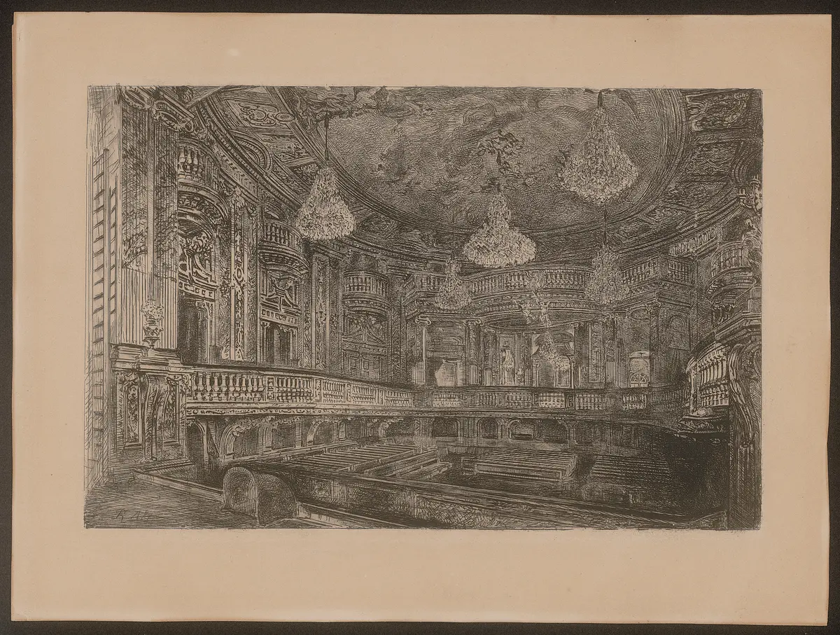 Wien, Schönbrunner Schlosstheater, Titel in Vorlageform: Das Schlosstheater zu Schönbrunn