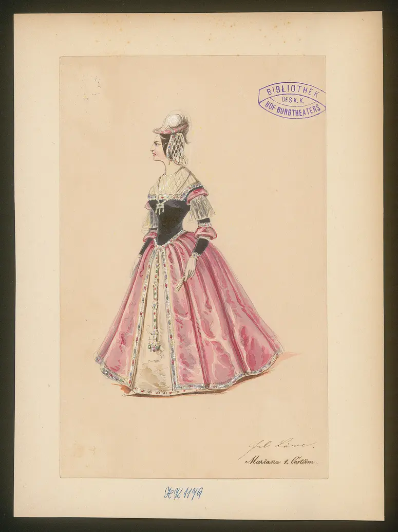 Ludovico, Originaltitel: The Duke of Milan, Titel der Serie: Figurinen des k.k. Hof-Burgtheaters