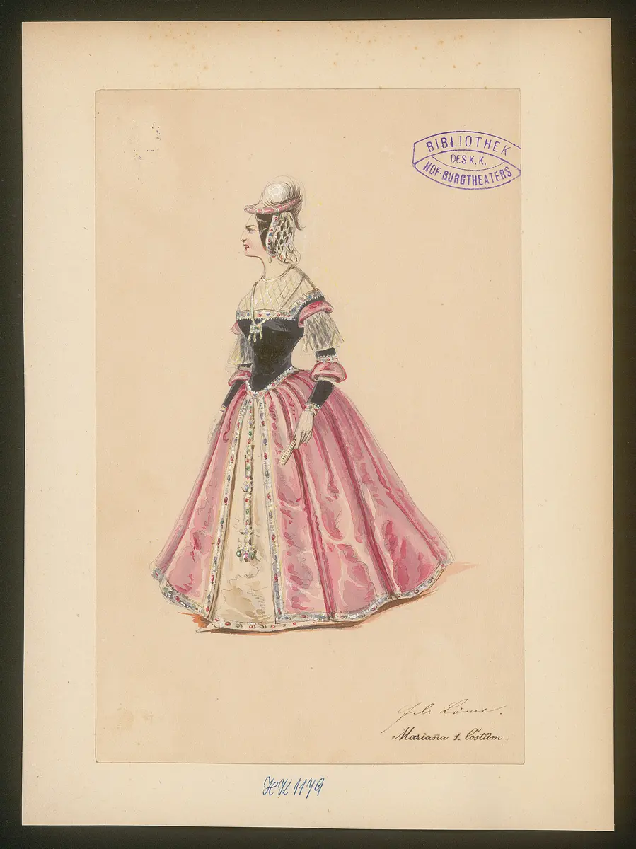 Ludovico, Originaltitel: The Duke of Milan, Titel der Serie: Figurinen des k.k. Hof-Burgtheaters