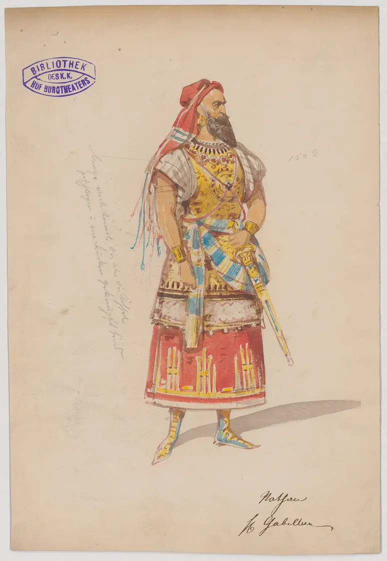 Nathan der Weise, Titel der Serie: Figurinen des k.k. Hof-Burgtheaters
