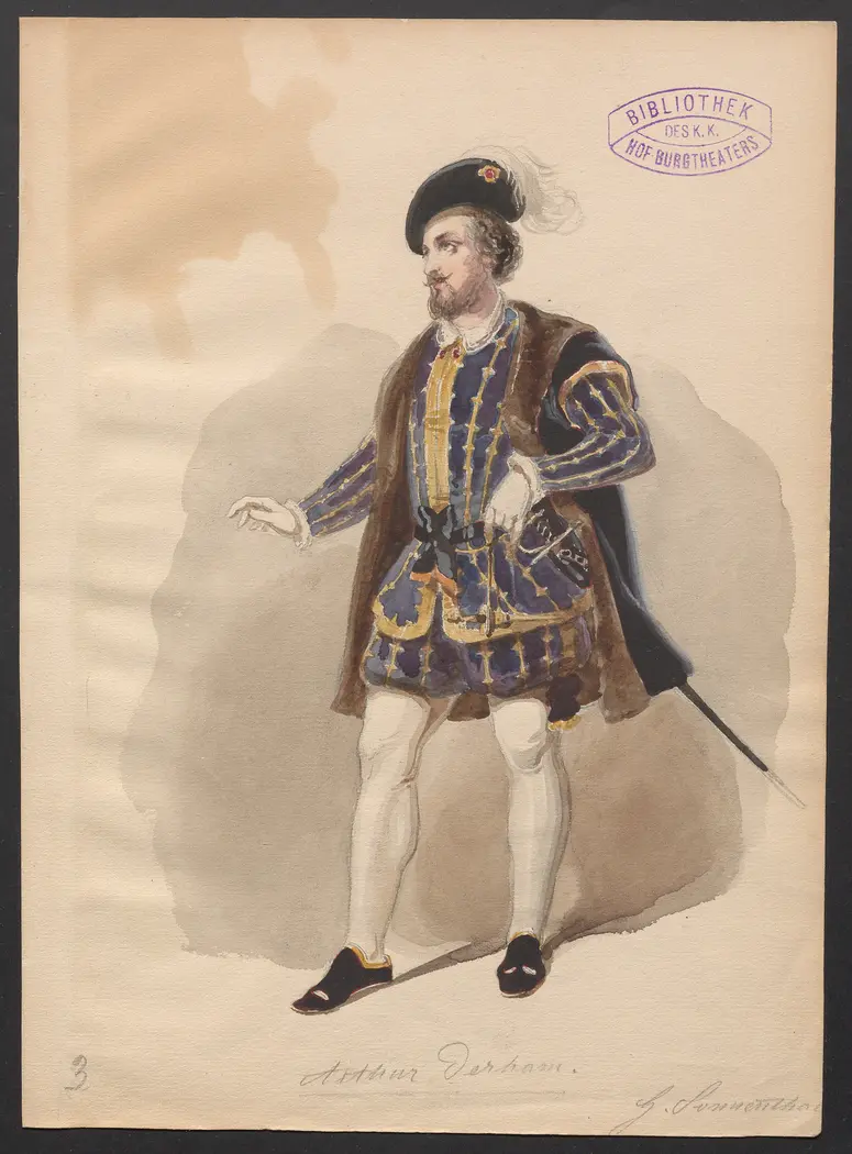Katharina Howard, Titel der Serie: Figurinen des k.k. Hof-Burgtheaters