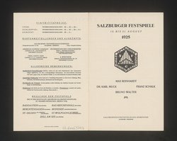 Salzburger Festspiele 1925, Verweis auf Stücktitel: Don Juan, Verweis auf Stücktitel: Figaros Hochzeit, Verweis auf Stücktitel: Don Pasquale, Verweis auf Stücktitel: Die Entführung aus dem Serail, Verweis auf Stücktitel: Das Salzburger große Welttheater, Verweis auf Stücktitel: Das Mirakel