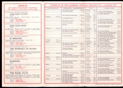 Salzburger Festspiele 1956, Titel in Vorlageform: Salzburg Festival 1956, Verweis auf Stücktitel: Cosi fan tutte, Verweis auf Stücktitel: Don Giovanni, Verweis auf Stücktitel: Entführung aus dem Serail, Figaros Hochzeit, Verweis auf Stücktitel: Idomeneo, Verweis auf Stücktitel: Zauberflöte, Verweis auf Stücktitel: Jedermann, Verweis auf Stücktitel: Egmont