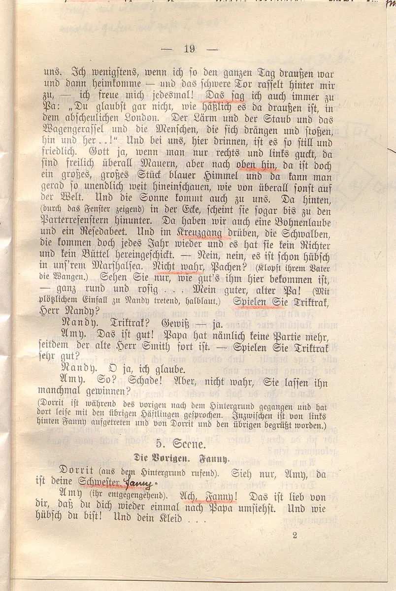 Klein Dorrit. Lustspiel in drei Akten