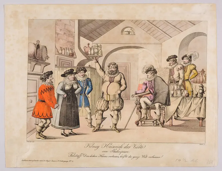 König Heinrich der Vierte, Alternativtitel: König Heinrich IV, Titel der Serie: Gallerie interessanter und drolliger Scenen, Name der Zeitschrift: Wiener Theaterzeitung