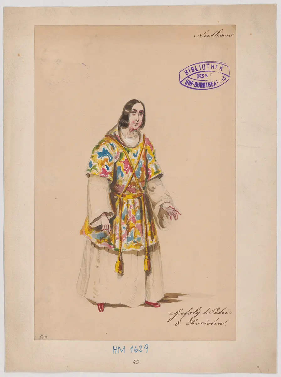 Nathan der Weise, Titel der Serie: Figurinen des k.k. Hof-Burgtheaters