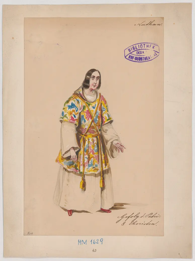 Nathan der Weise, Titel der Serie: Figurinen des k.k. Hof-Burgtheaters