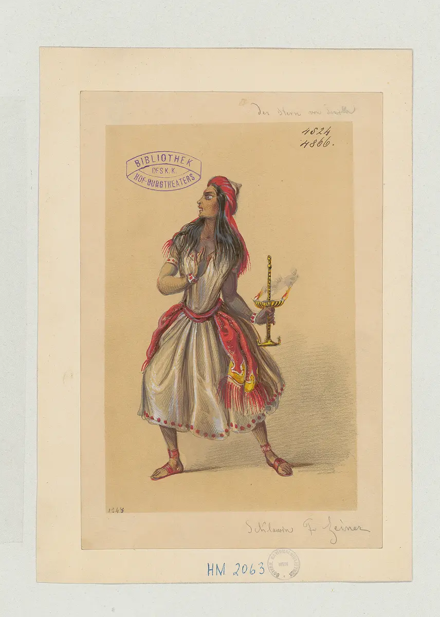 Der Stern von Sevilla, Originaltitel: La estrella de Sevilla, Titel der Serie: Figurinen des k.k. Hof-Burgtheaters