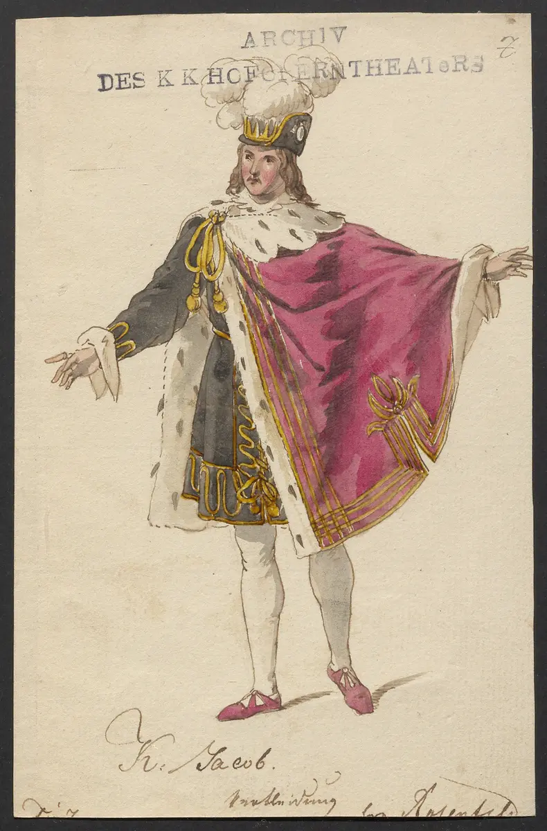 Helene, Titel der Serie: Figurinen des k.k. Hofoperntheaters