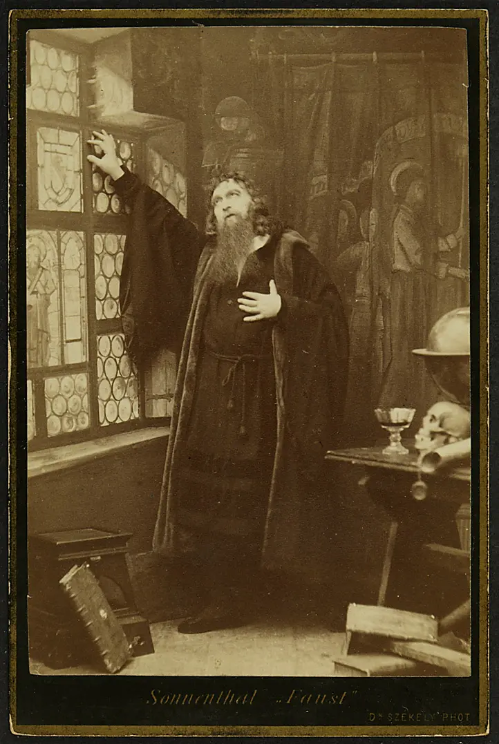 Adolf Ritter von Sonnenthal, Verweis auf Stücktitel: Faust