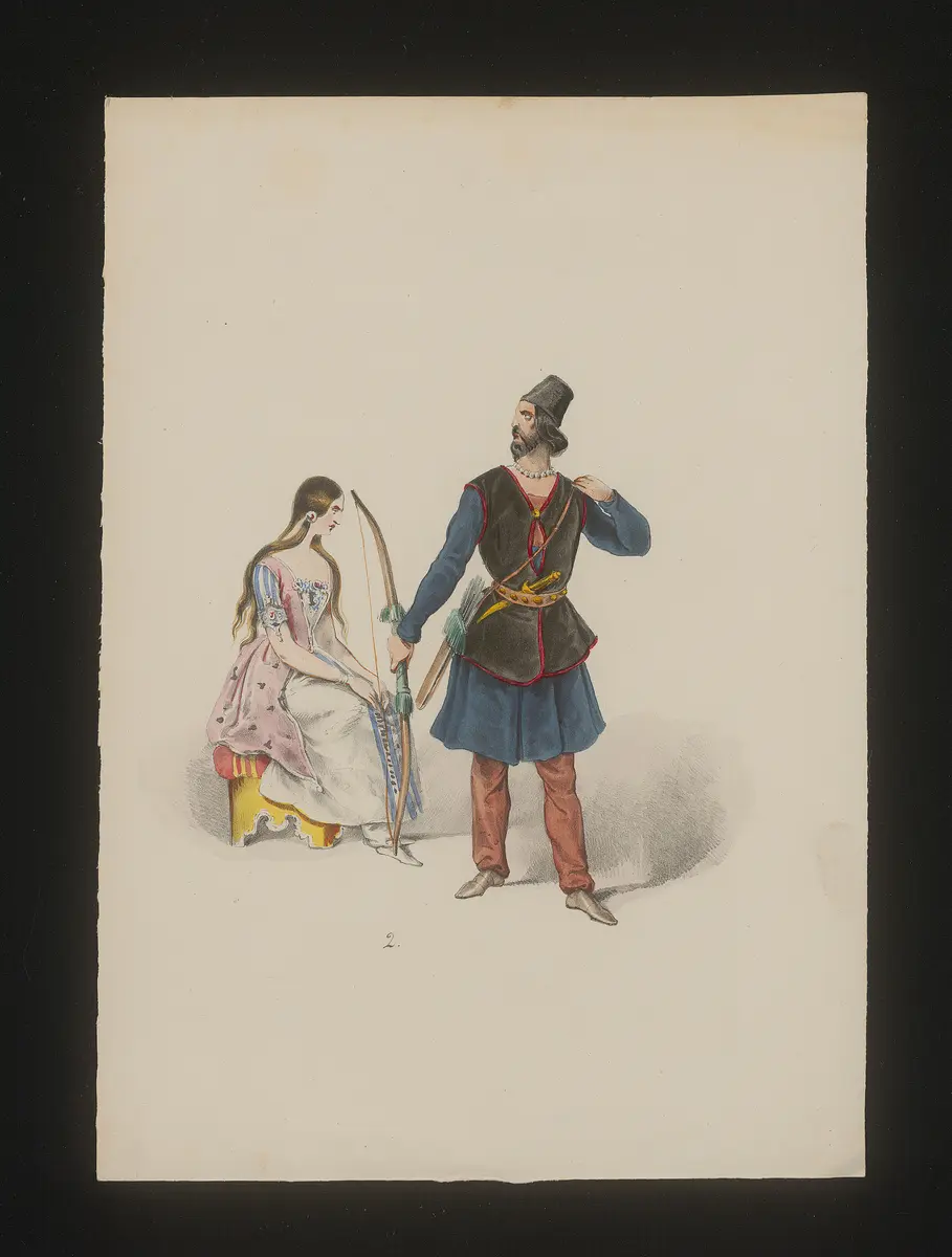 Isfendiar, Titel der Serie: Neue Costume-Sammlung verschiedener Zeiten und Nationen