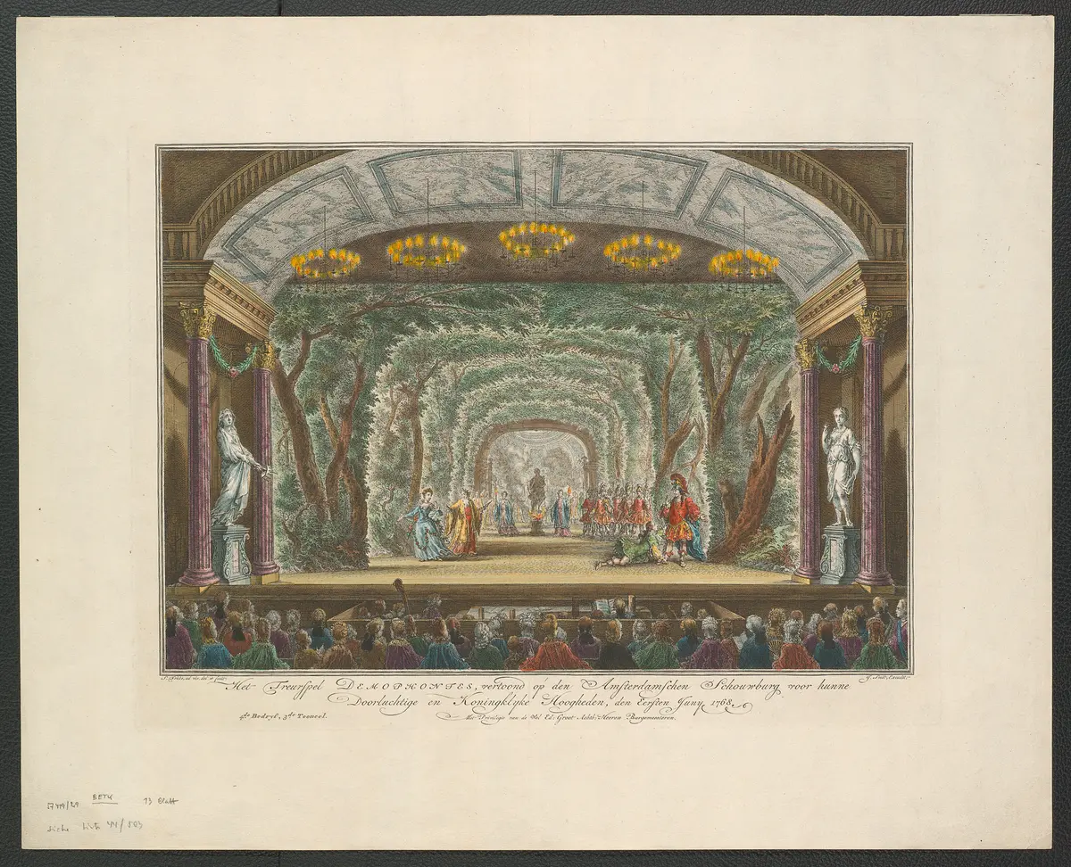 Demophontes, Titel der Serie: Toneeldecors van de Amsterdamse Schouwburg (Theaterdekorationen der Amsterdamer Schauburg)