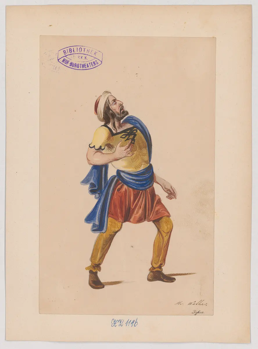 Judith, Titel der Serie: Figurinen des k.k. Hof-Burgtheaters