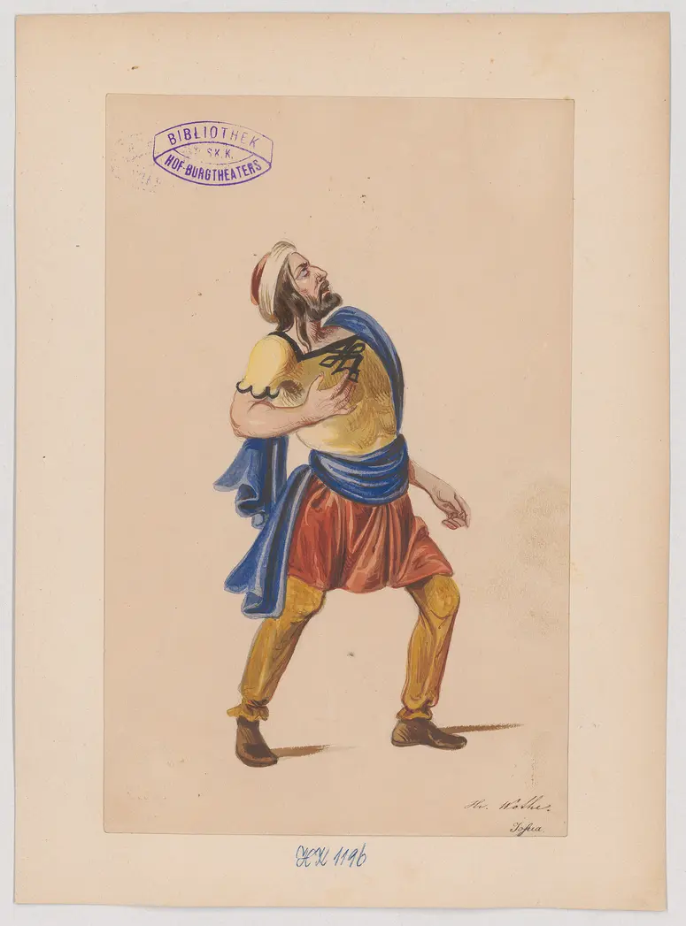 Judith, Titel der Serie: Figurinen des k.k. Hof-Burgtheaters