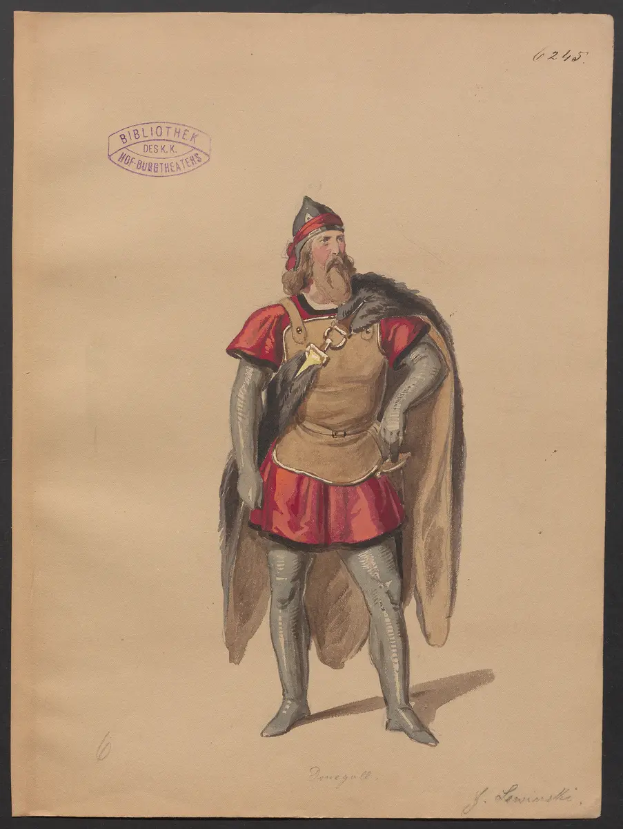 Tristan, Titel der Serie: Figurinen des k.k. Hof-Burgtheaters