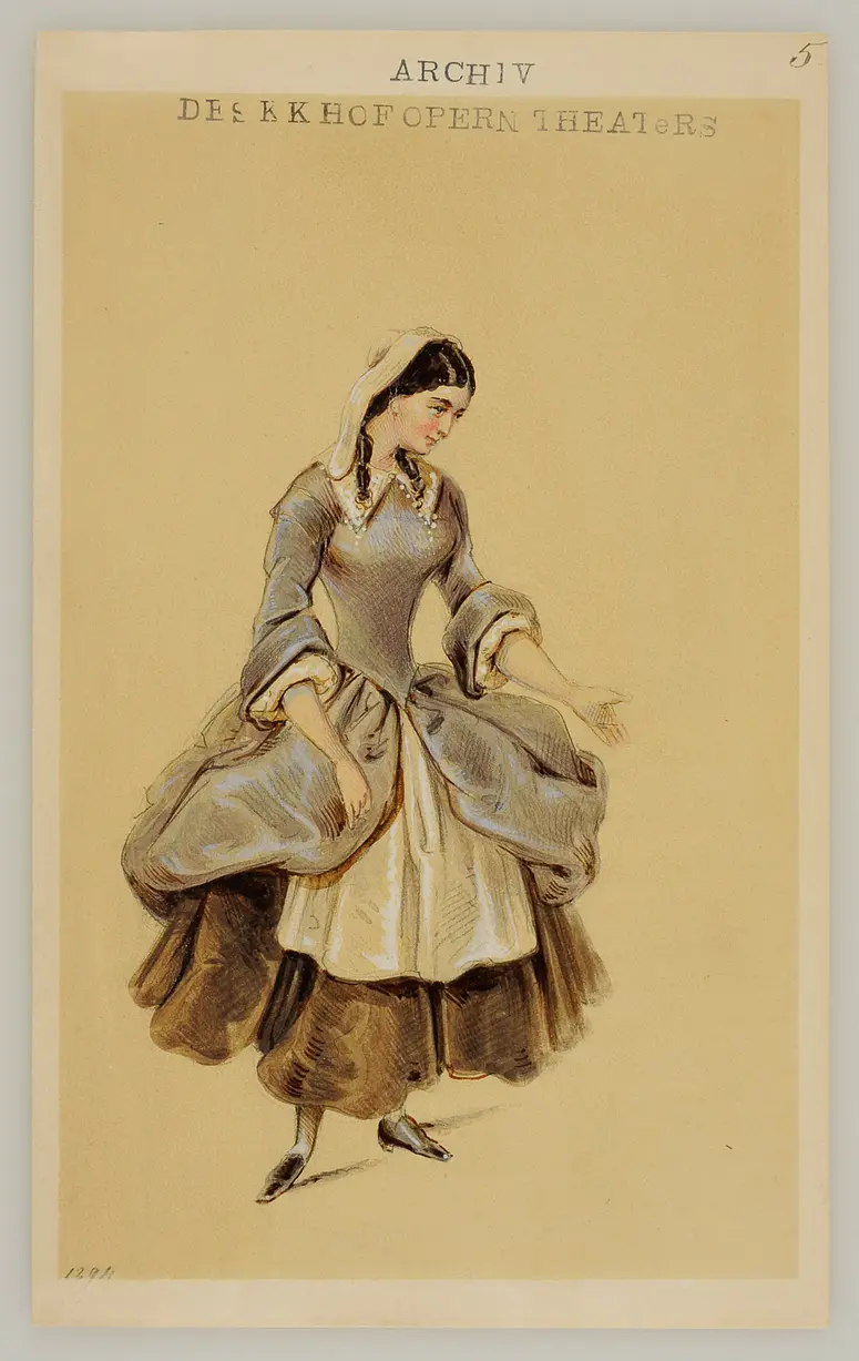 La Cenerentola, ossia La bontà in trionfo, Suchtitel: La Cenerentola, ossia La bonta in trionfo, Alternativtitel: Aschenbrödel, oder Der Triumph des Guten, Alternativtitel: Angelina, Titel der Serie: Figurinen des k.k. Hofoperntheaters
