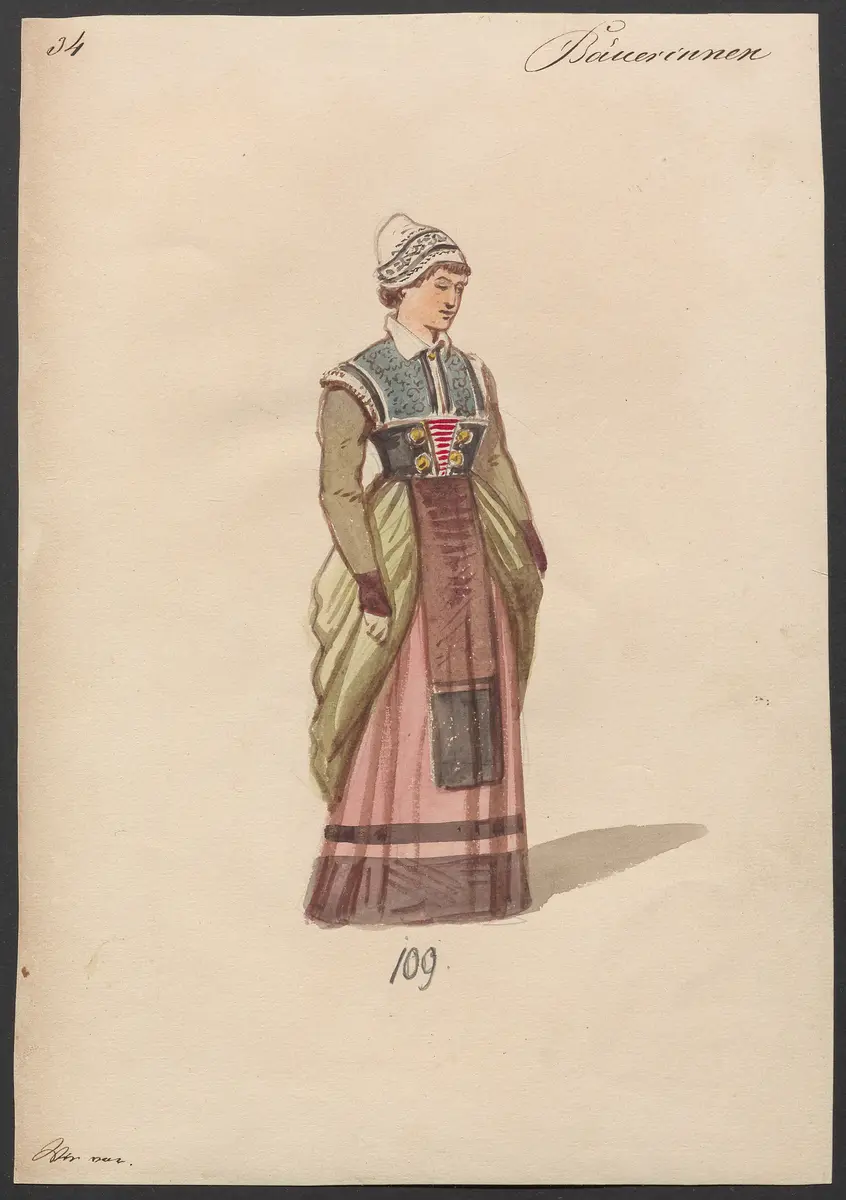 Der Freischütz, Titel der Serie: Figurinen des k.k. Hofoperntheaters