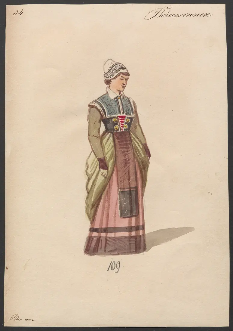 Der Freischütz, Titel der Serie: Figurinen des k.k. Hofoperntheaters