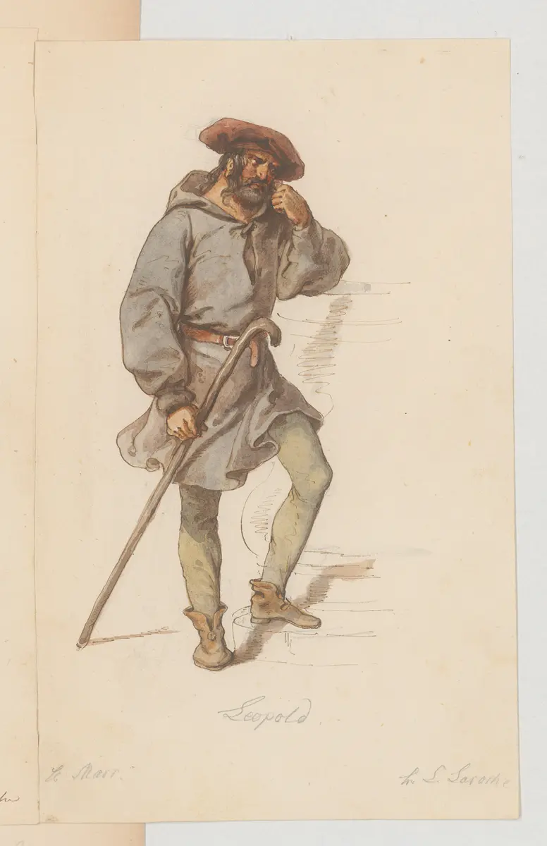 Die Geschwister von Nürnberg, Titel der Serie: Figurinen des k.k. Hof-Burgtheaters