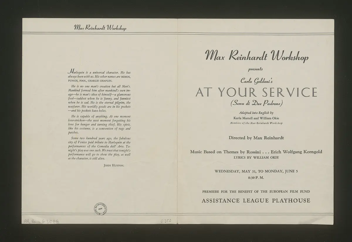 Der Diener zweier Herren (At Your Service)