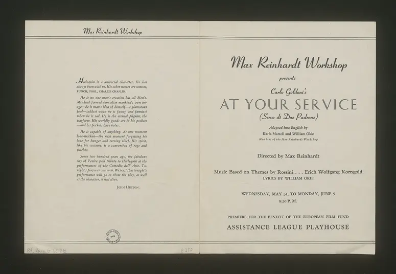 Der Diener zweier Herren (At Your Service)