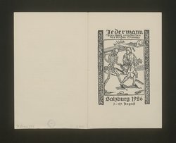 Jedermann, Titel in Vorlageform: Jedermann. Das Spiel vom Sterben des reichen Mannes