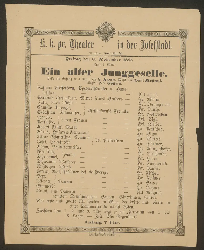 Ein alter Junggeselle