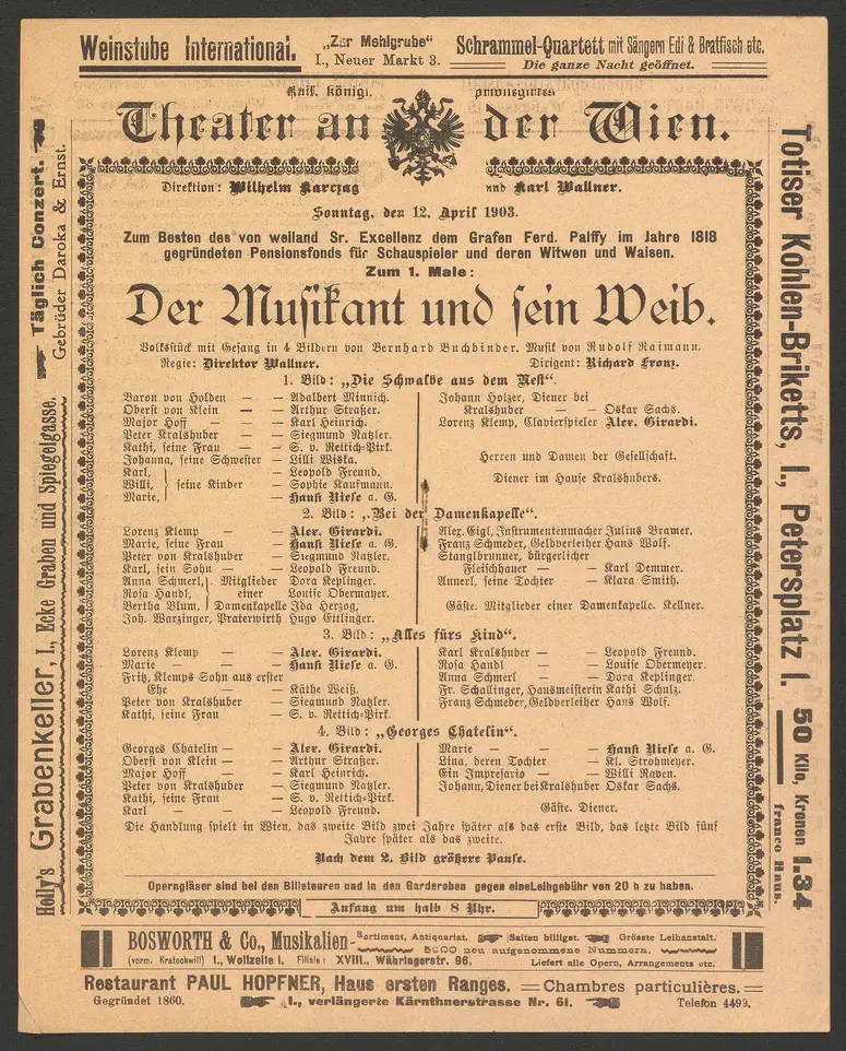 Der Musikant und sein Weib