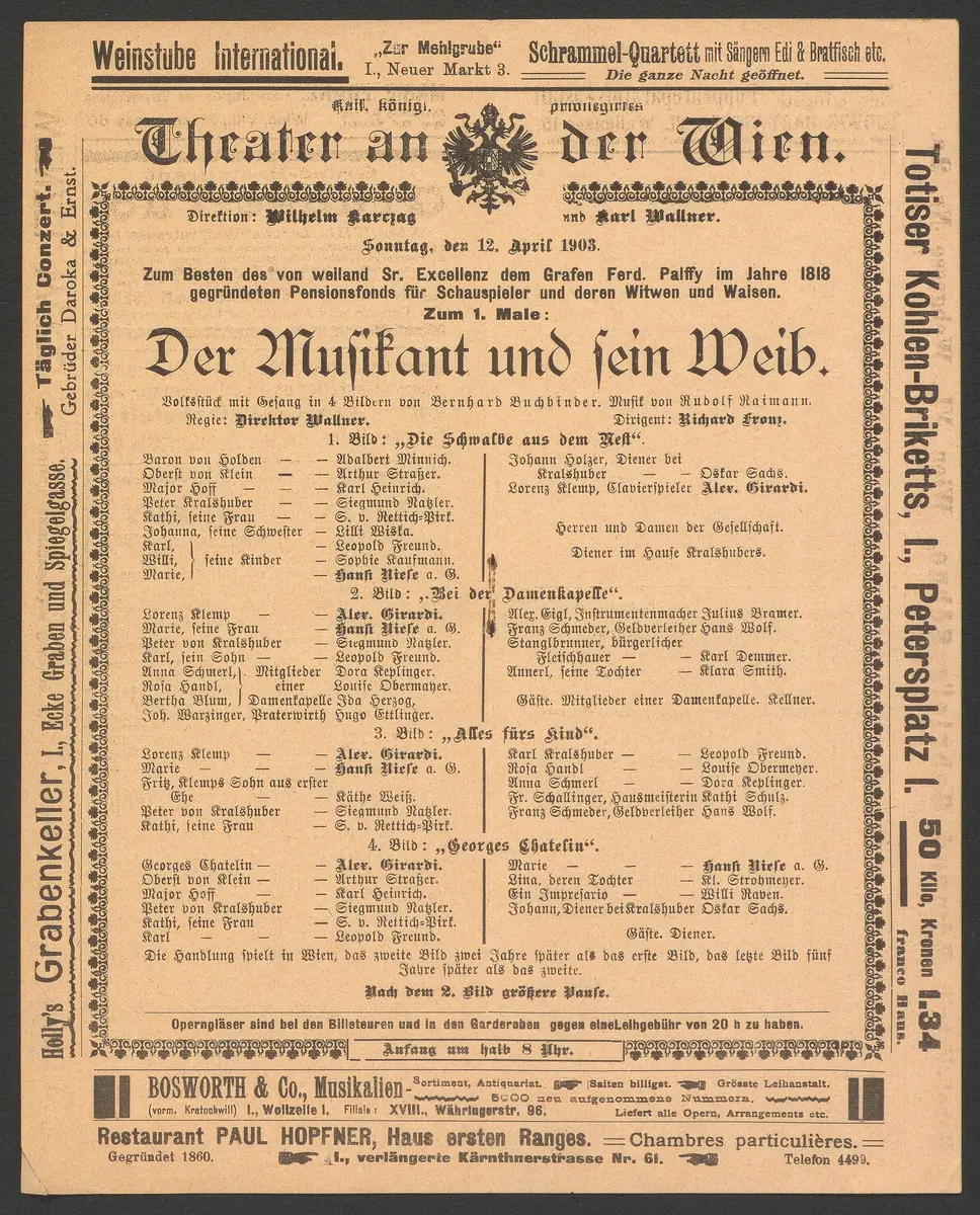 Der Musikant und sein Weib