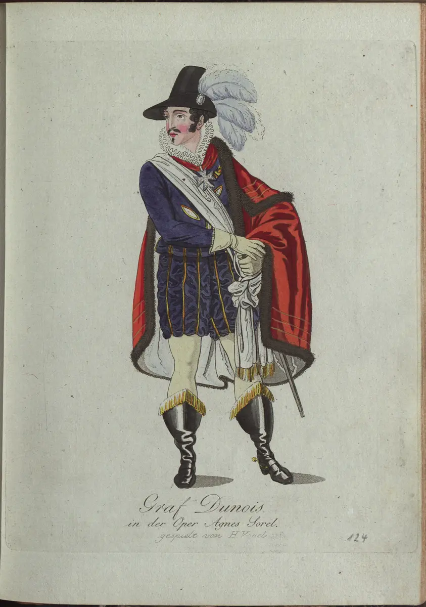 Agnes Sorel, Titel der Serie: Auswahl schöner Costumes für Theater- und Ball-Anzüge