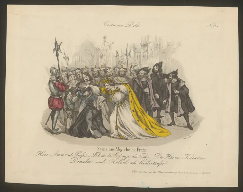 Der Prophet, Titel der Serie: Costume-Bild, Name der Zeitschrift: Wiener Theaterzeitung