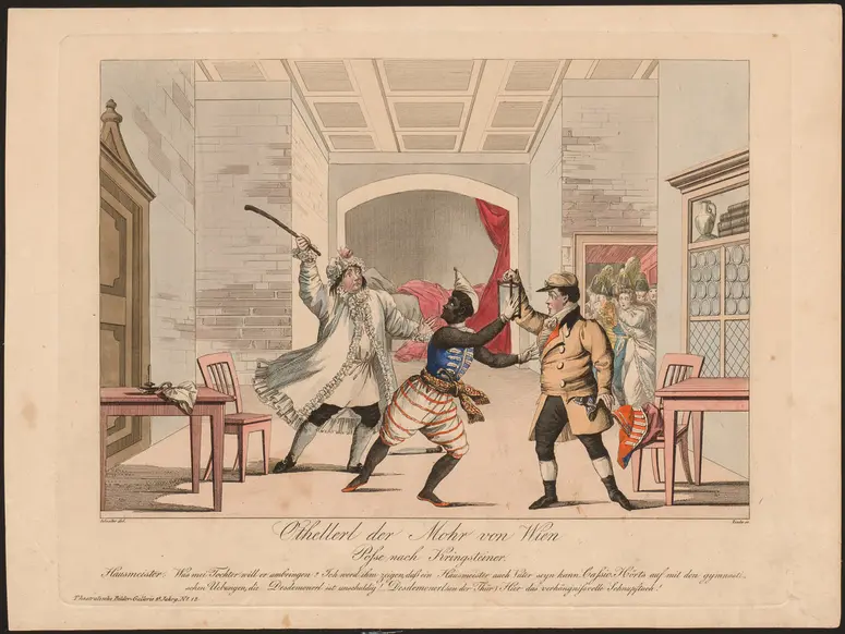 Othellerl der Mohr von Wien, Titel der Serie: Theatralische Bilder-Gallerie, Name der Zeitschrift: Wiener Theaterzeitung