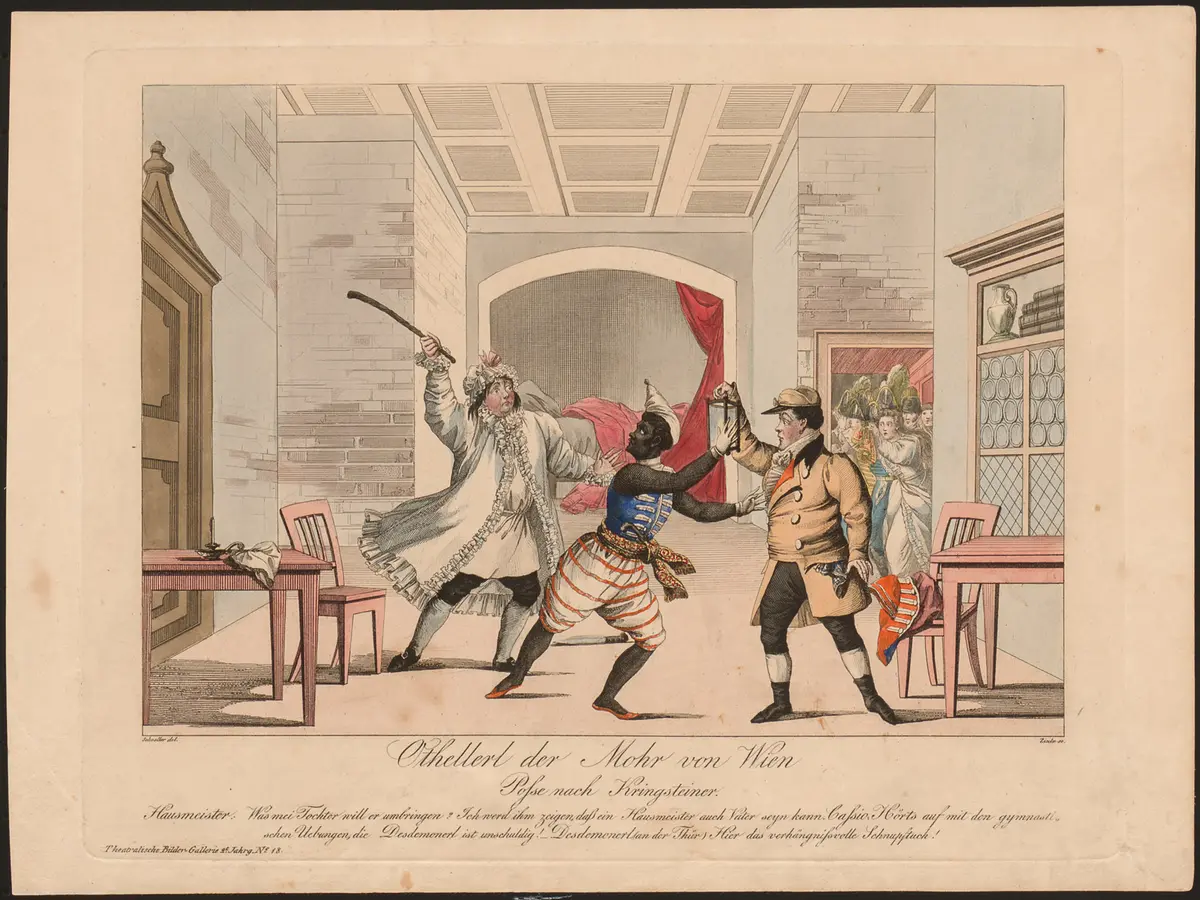 Othellerl der Mohr von Wien, Titel der Serie: Theatralische Bilder-Gallerie, Name der Zeitschrift: Wiener Theaterzeitung