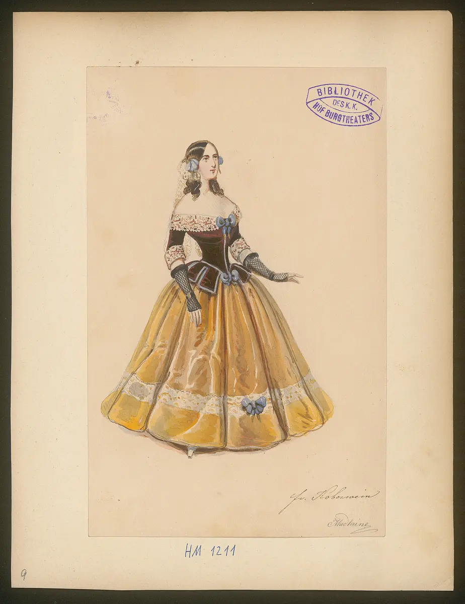 Das Urbild des Tartüffe, Titel der Serie: Figurinen des k.k. Hof-Burgtheaters