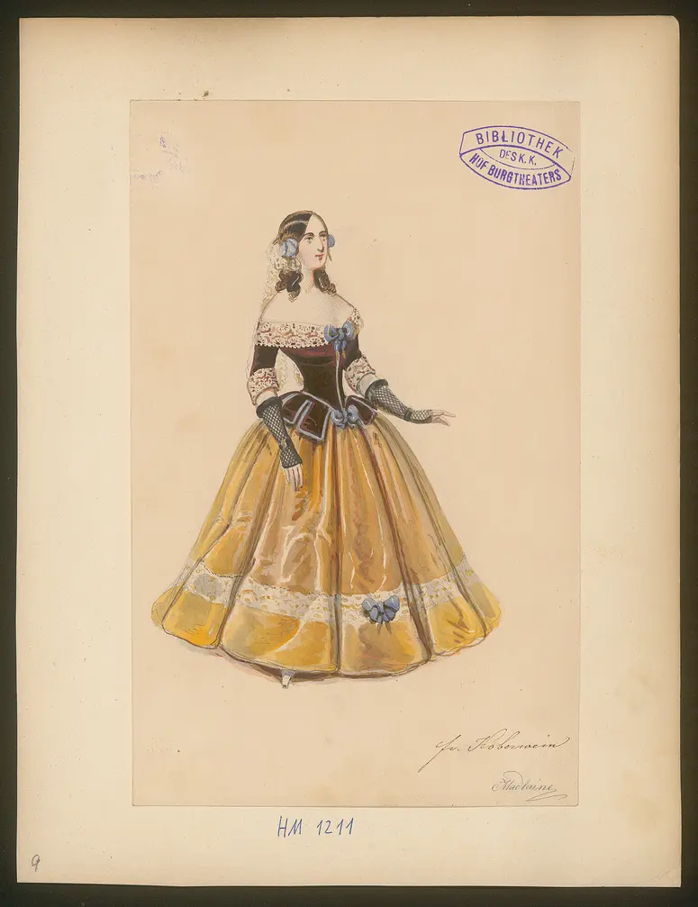 Das Urbild des Tartüffe, Titel der Serie: Figurinen des k.k. Hof-Burgtheaters