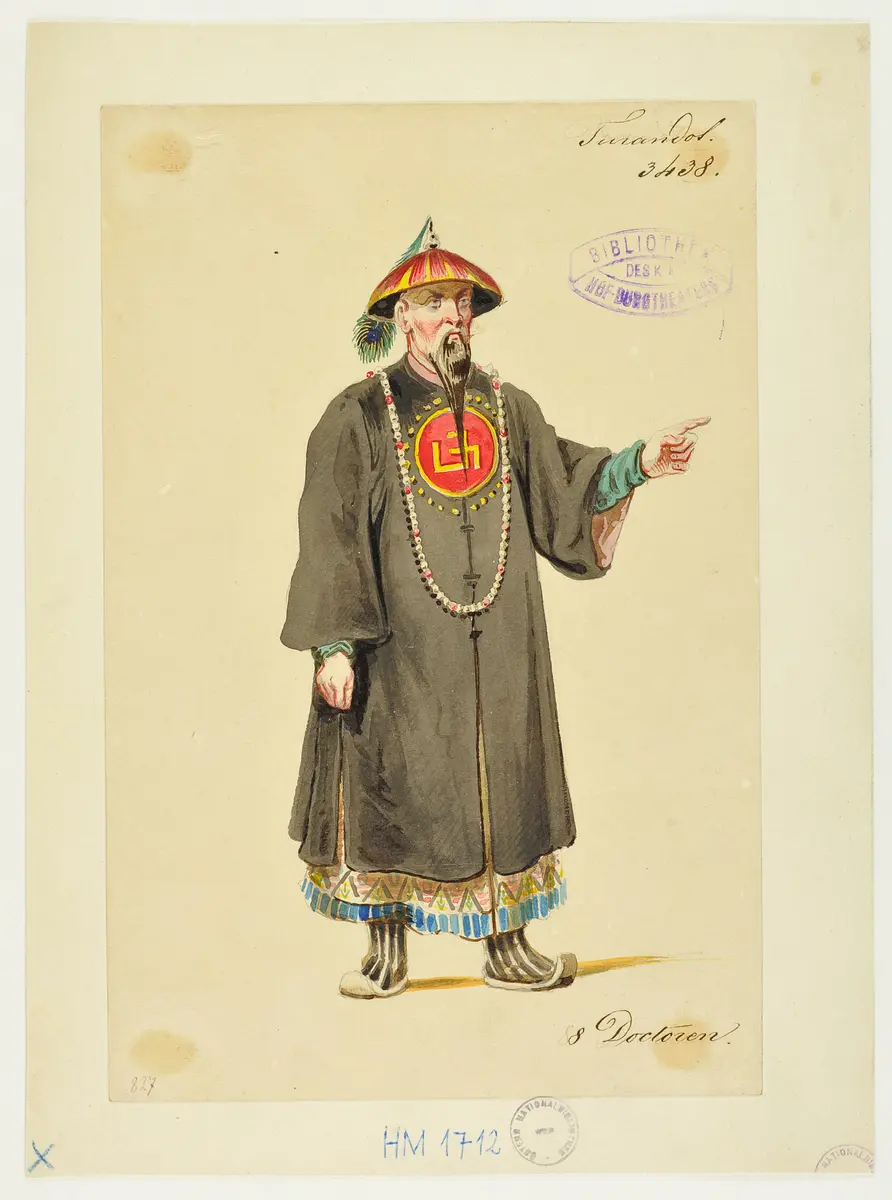 Turandot, Prinzessin von China, Suchtitel: Turandot, Titel der Serie: Figurinen des k.k. Hof-Burgtheaters