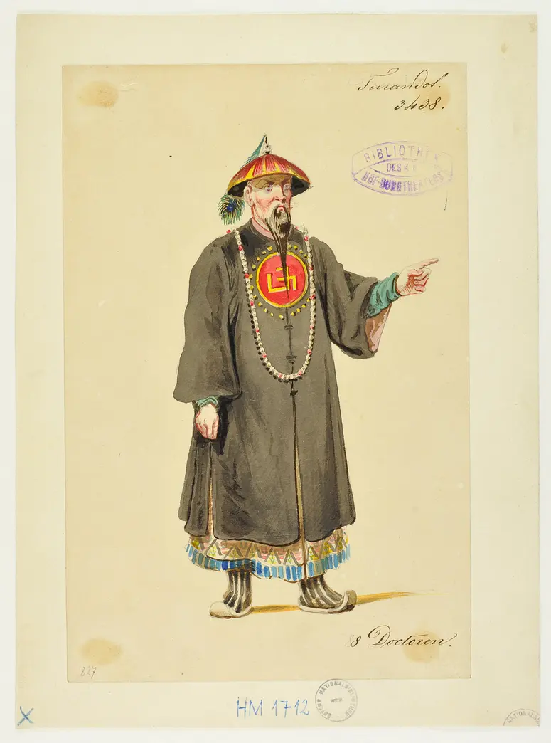 Turandot, Prinzessin von China, Suchtitel: Turandot, Titel der Serie: Figurinen des k.k. Hof-Burgtheaters