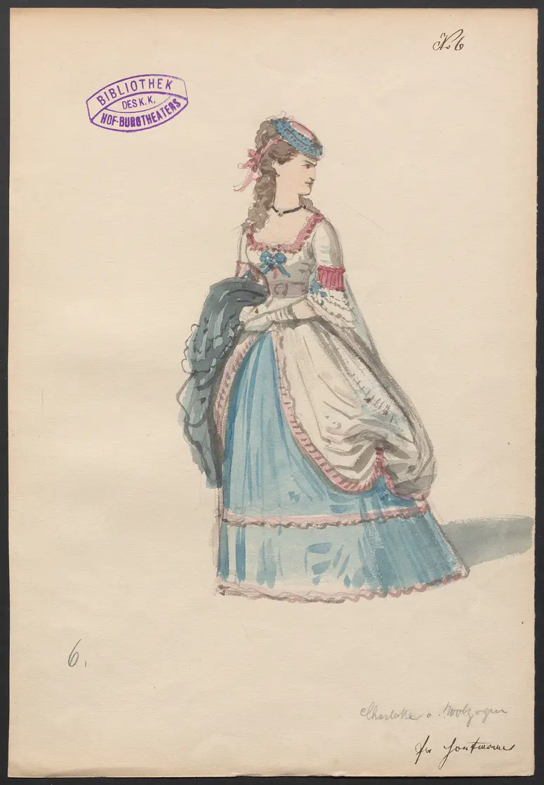 Doktor Ritter, Titel der Serie: Figurinen des k.k. Hof-Burgtheaters