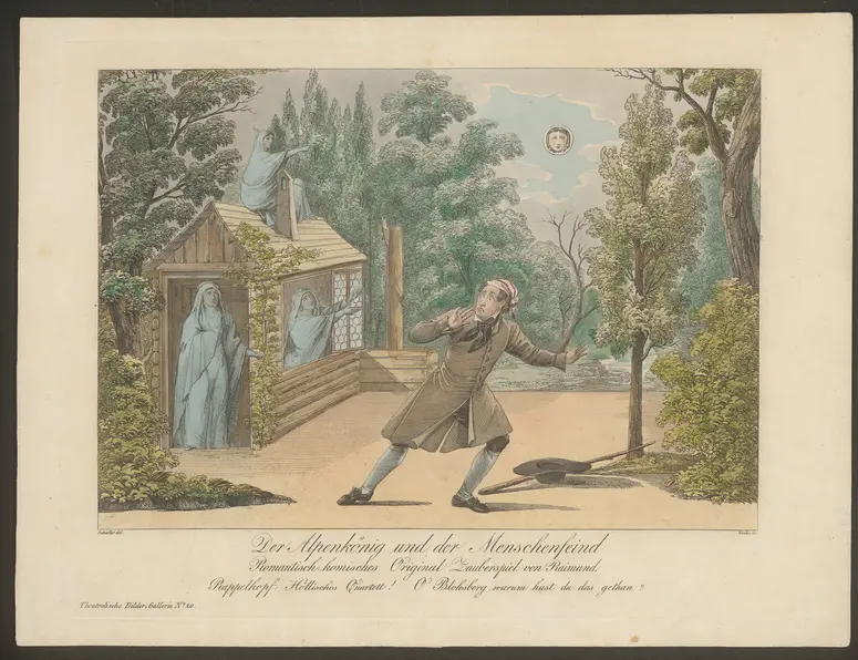 Der Alpenkönig und der Menschenfeind, Titel der Serie: Theatralische Bilder-Gallerie, Name der Zeitschrift: Wiener Theaterzeitung
