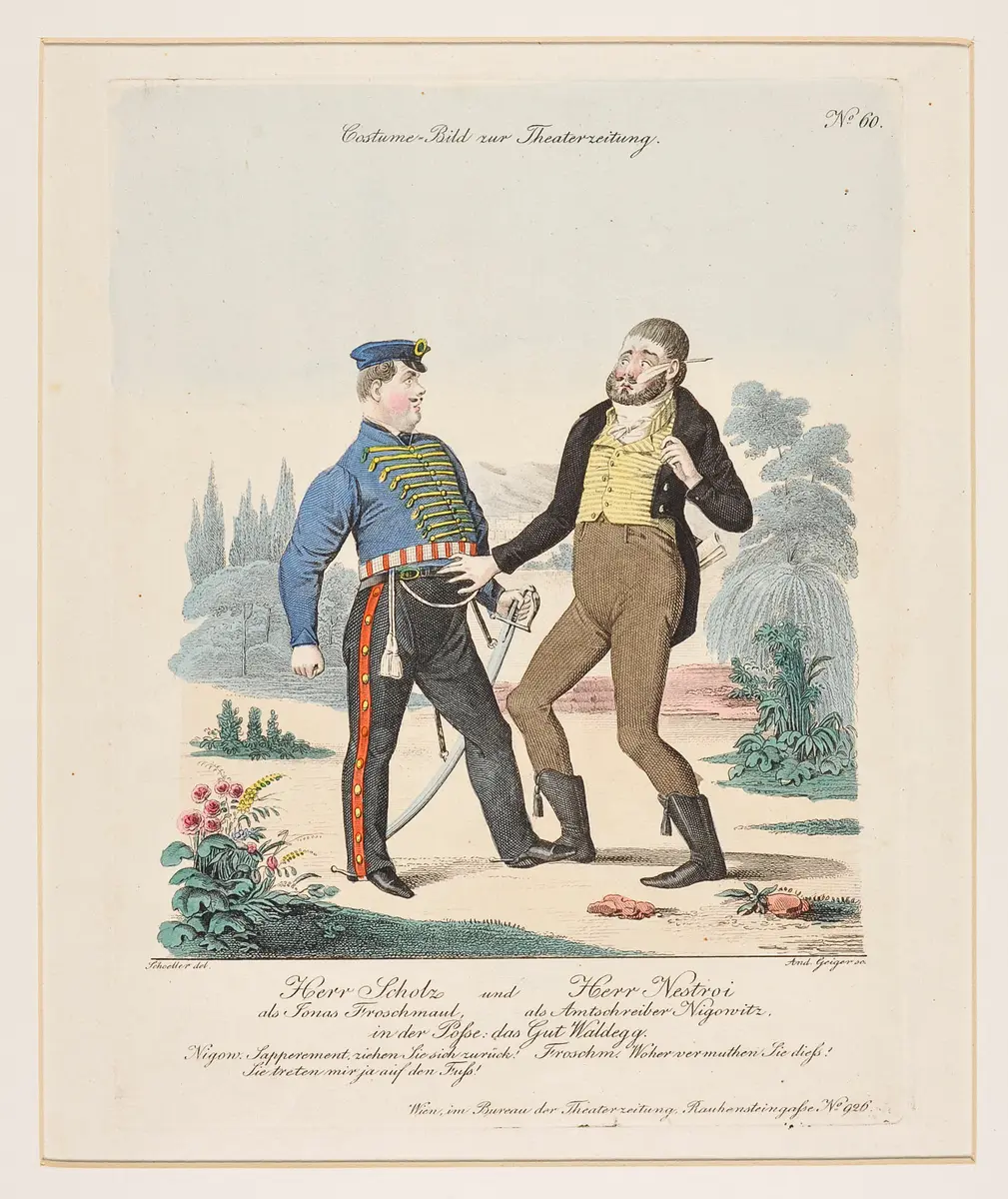 Das Gut Waldegg, Titel der Serie: Costume-Bild, Name der Zeitschrift: Wiener Theaterzeitung