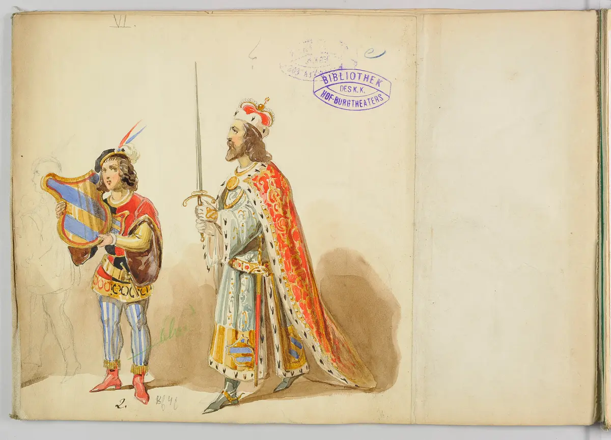 Die Jungfrau von Orleans, Titel der Serie: Figurinen des k.k. Hof-Burgtheaters